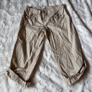 2/$30 Old Navy Beige Capri Pants Girls Size 10